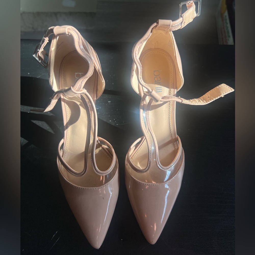 Bar III Nude Patent Leather Heels